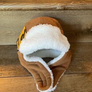 Carhartt Hat Toddler Brown Faux Fleece-Lined Ear Flap Child's Trapper NEW
